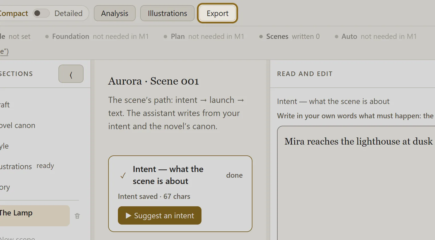 Screenshot for step 1: Click “Export” in the top header of the workbench.
