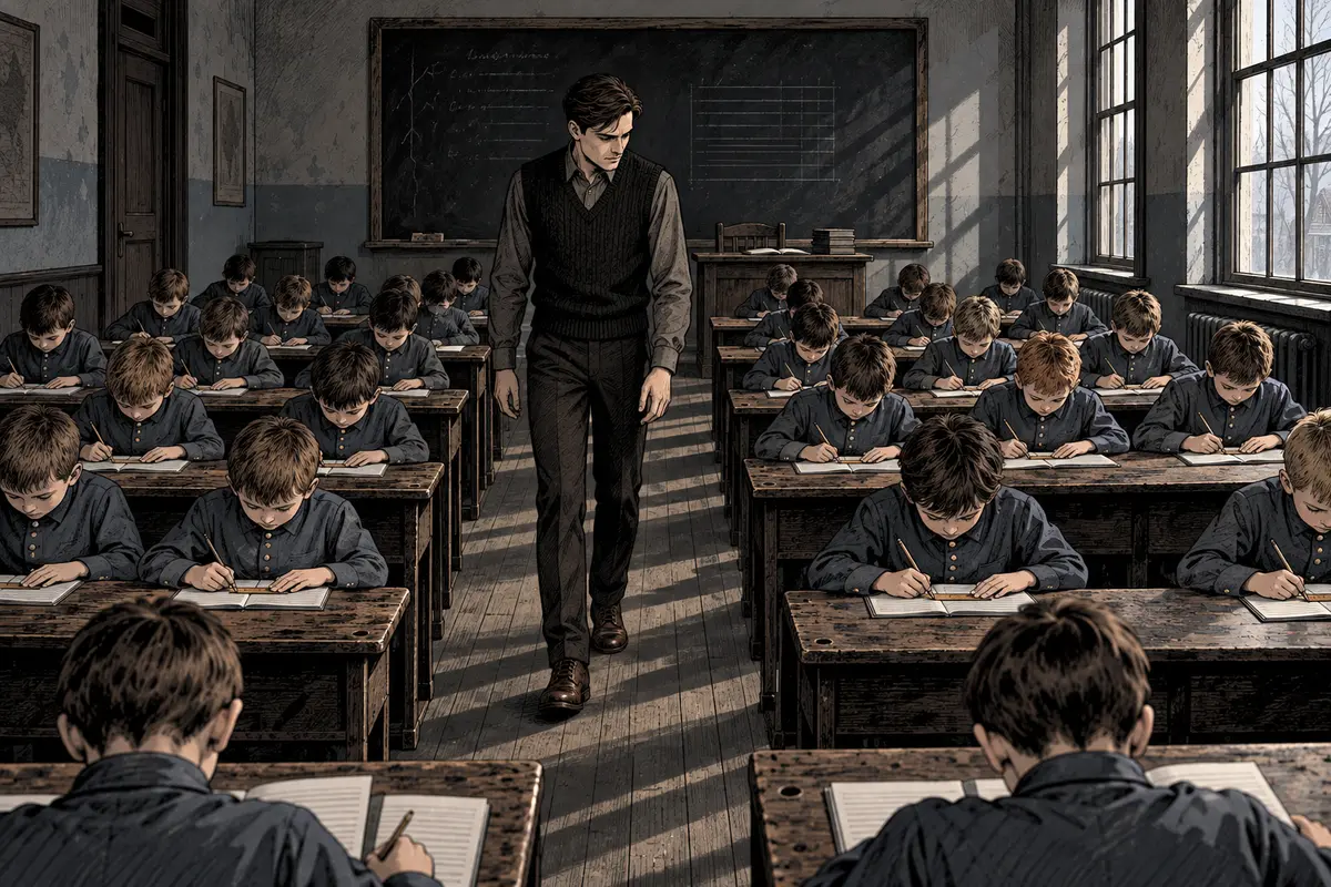 Scene 2, “The lesson on hatred” — an illustration drawn by AuthorCat from the text