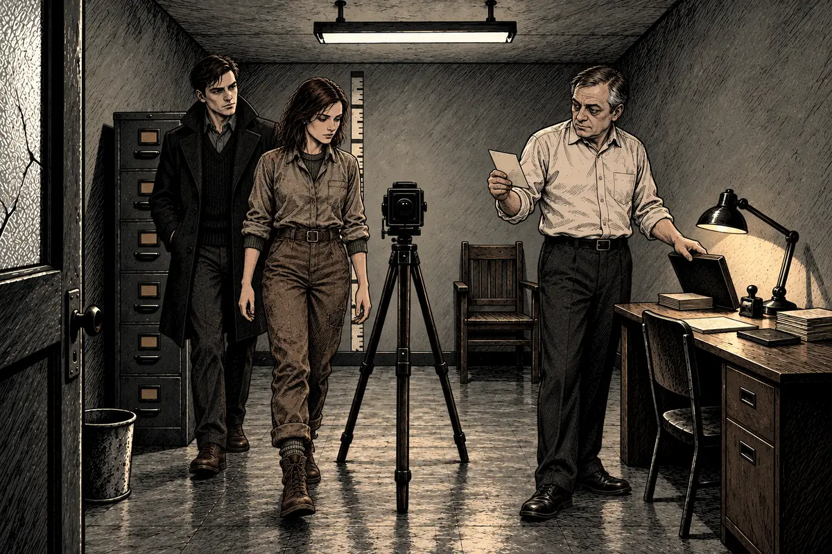 Scene 5, “The inspector” — an illustration drawn by AuthorCat from the text
