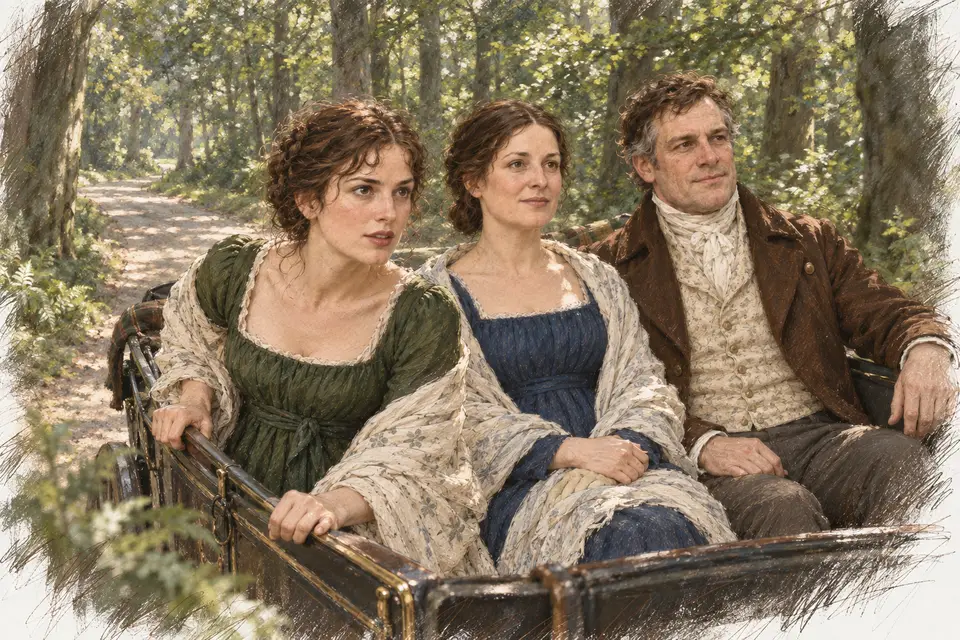 Cap. 43 · En coche por los bosques de Pemberley