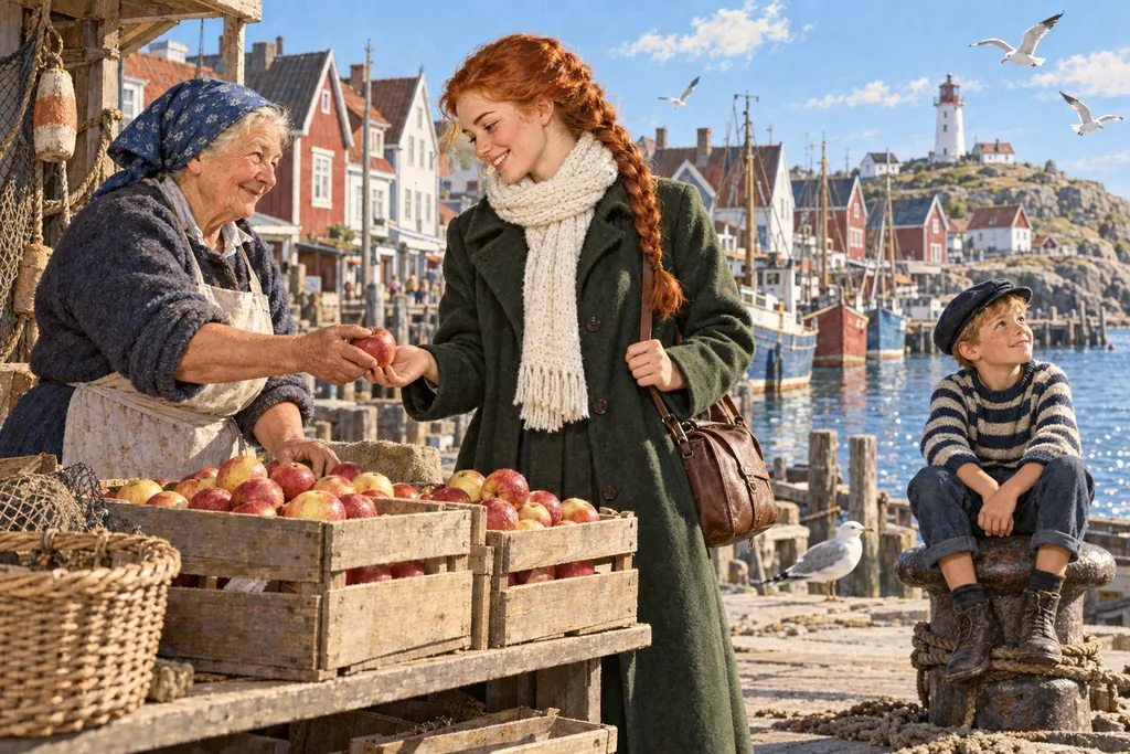 Classics · anecdote cover — a sunny morning on the quay: the heroine, a market woman and a boy